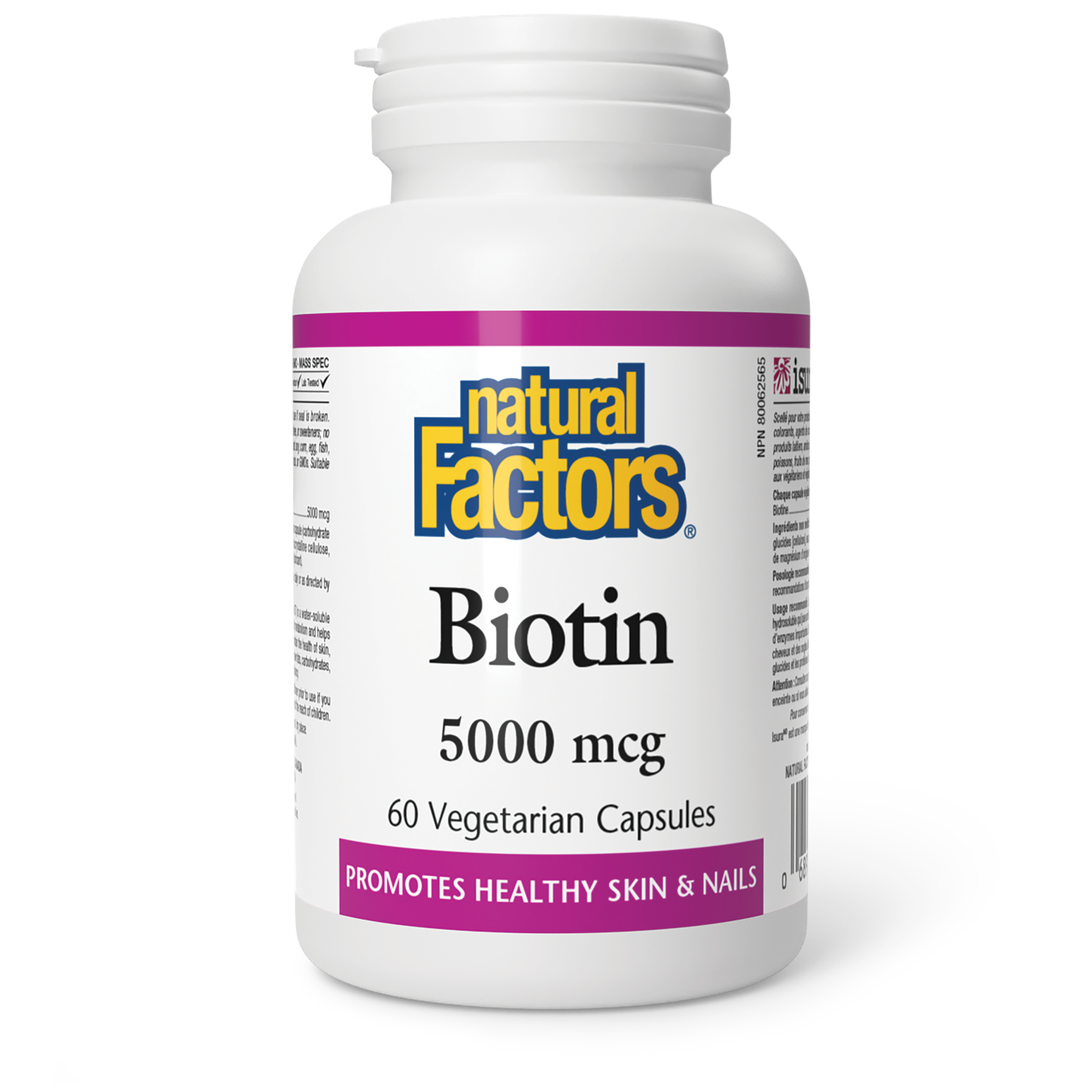 Natural Factors Biotin  5000 mcg
