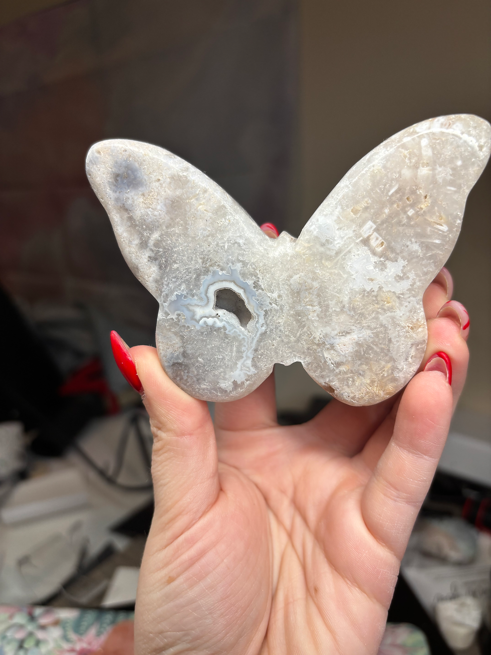 Thumbnail: Pink Amethyst Butterfly