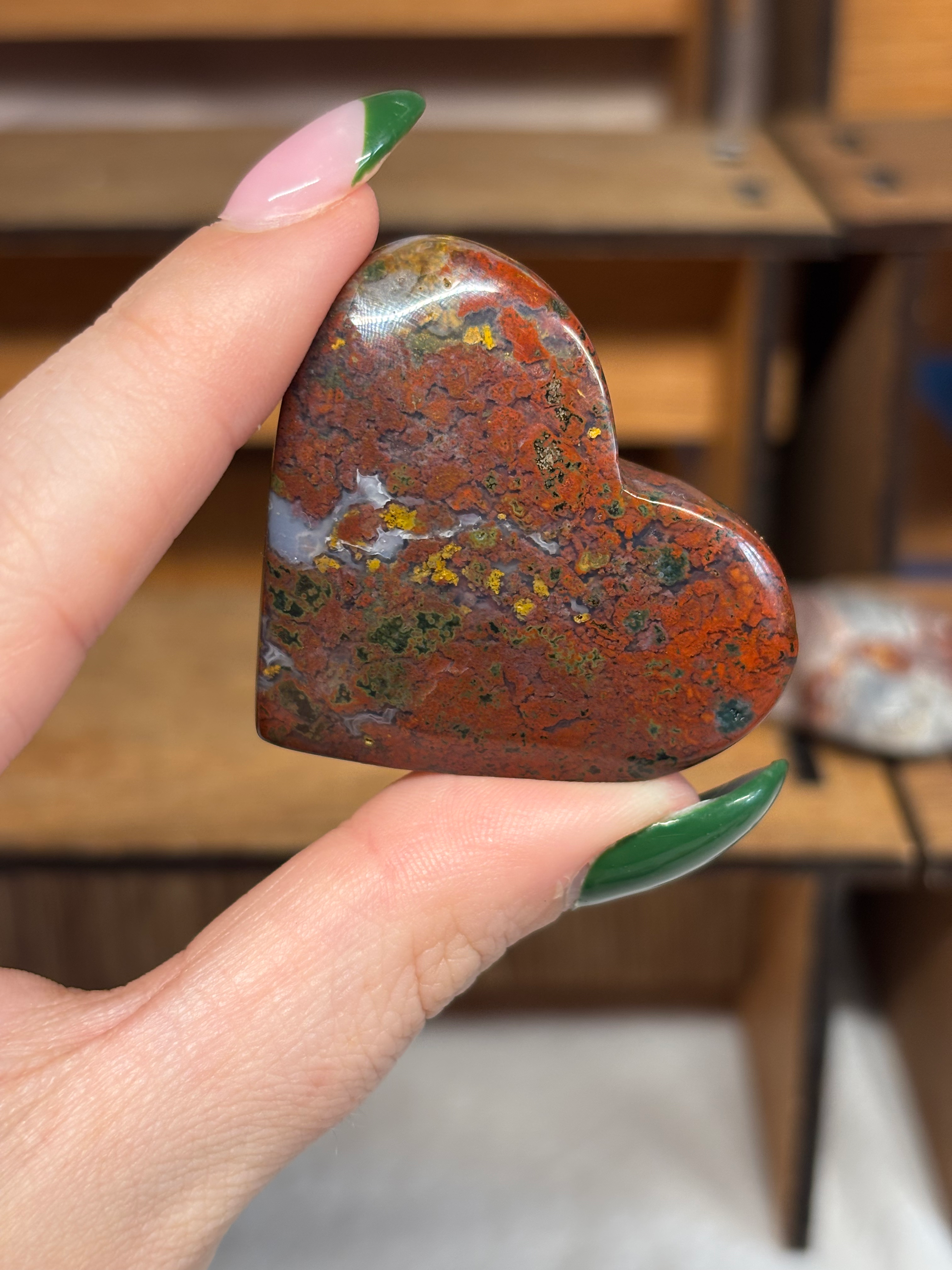 Ocean Jasper Heart