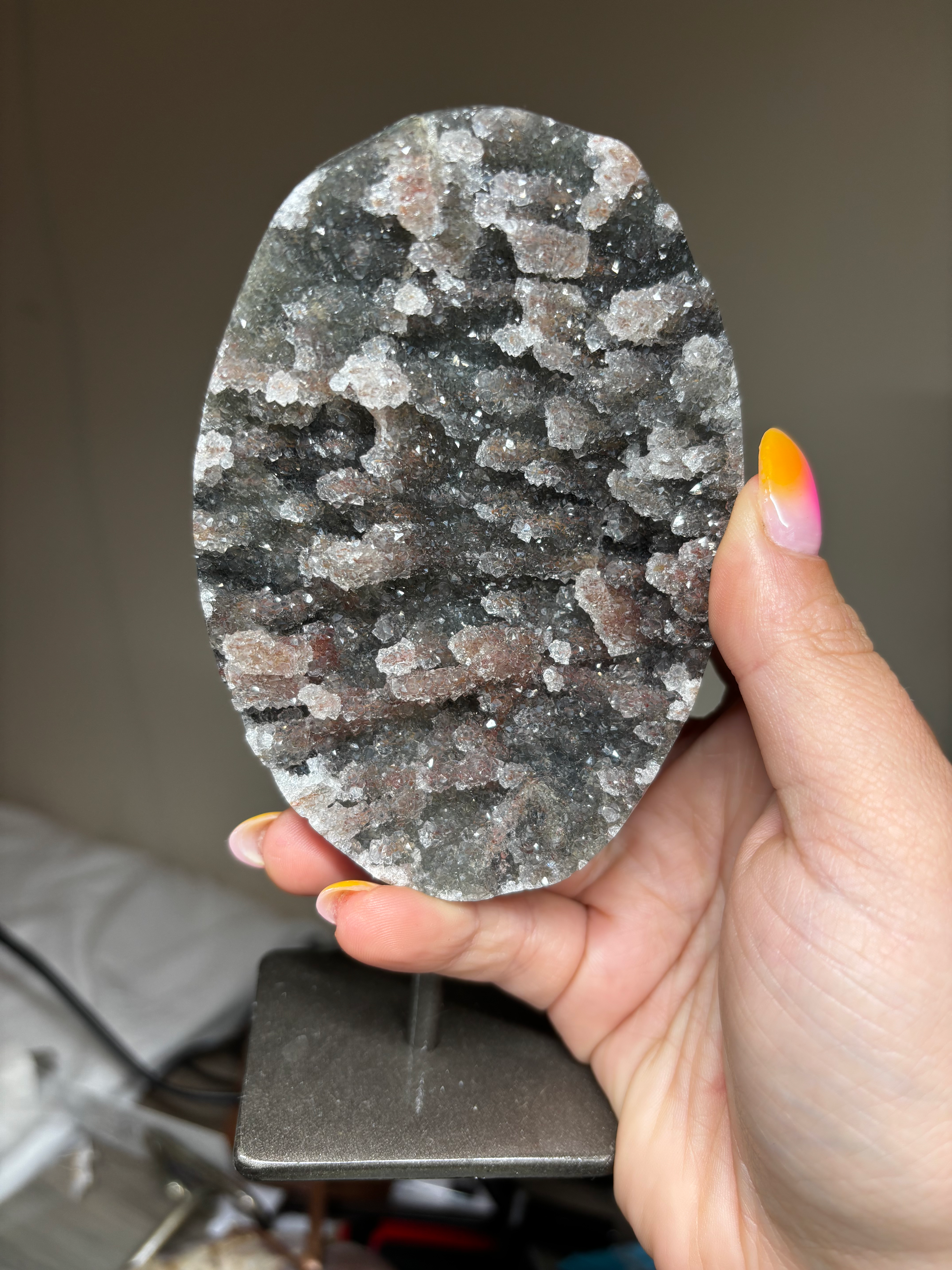 Rainbow Amethyst on Stand