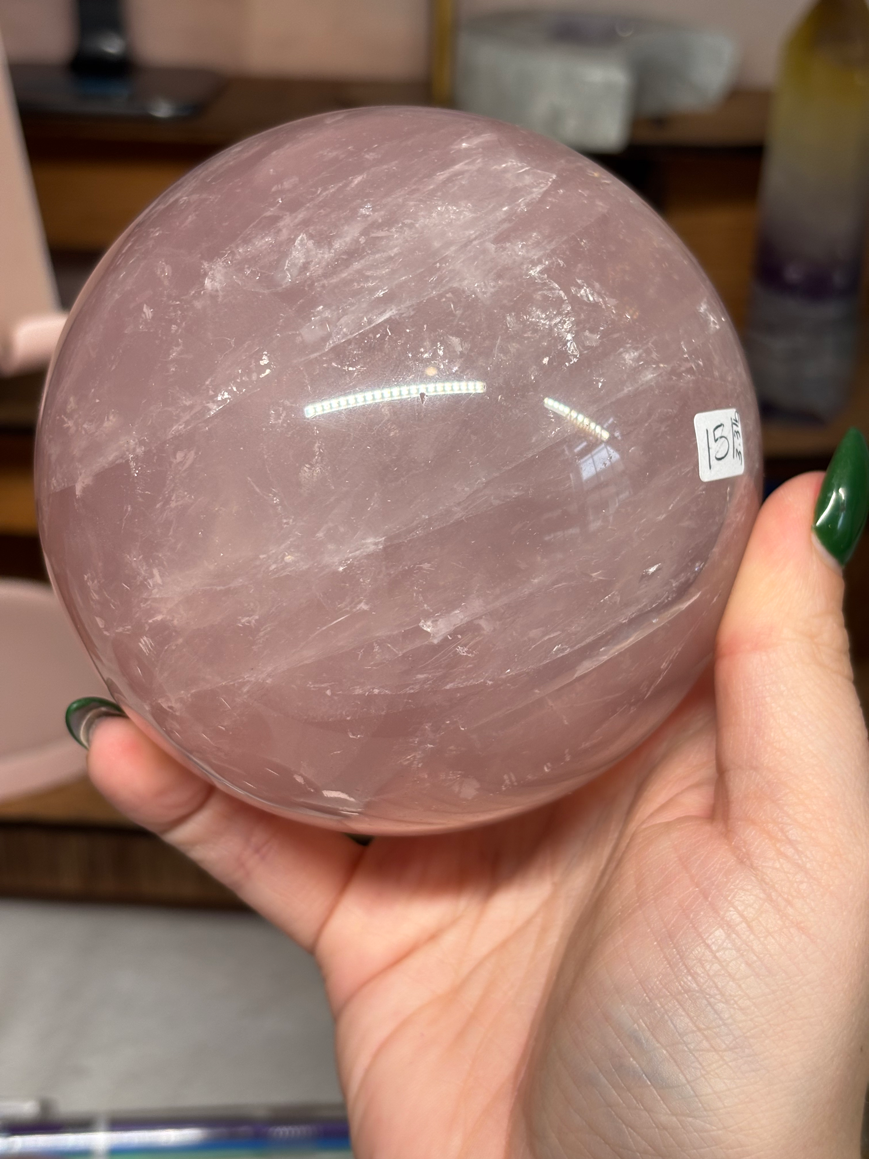Star Rose Quartz Sphere