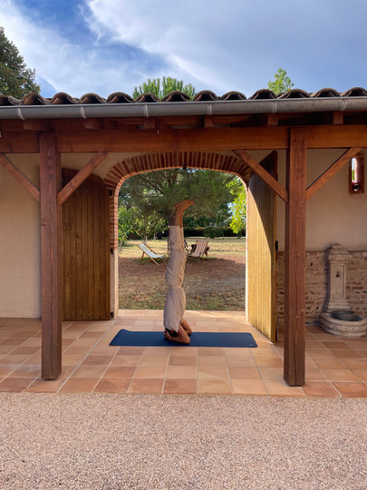 Le vieux temple Yoga Meditation