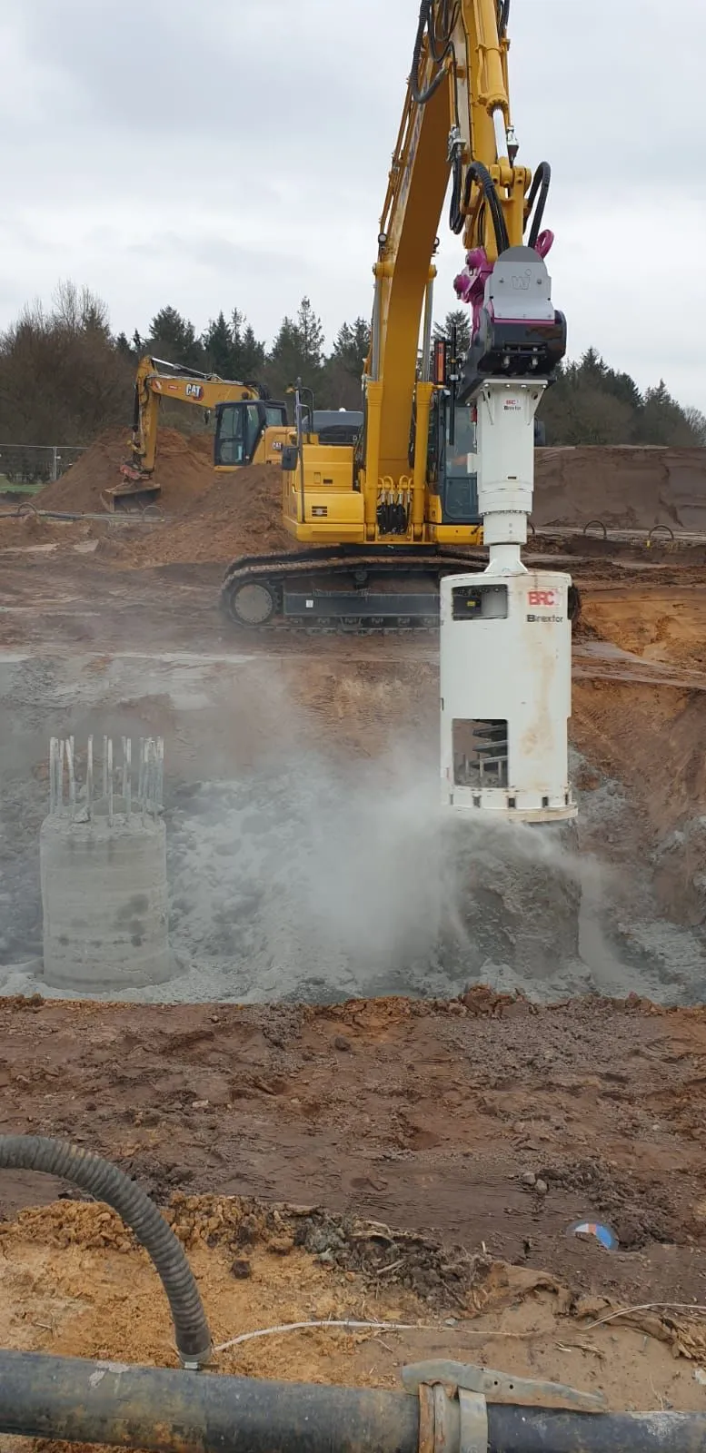 Pfahlkopfbearbeitung