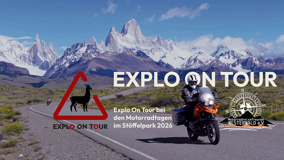 Explo ON Tour bei den Motorradtagen im Stöffelpark 2026