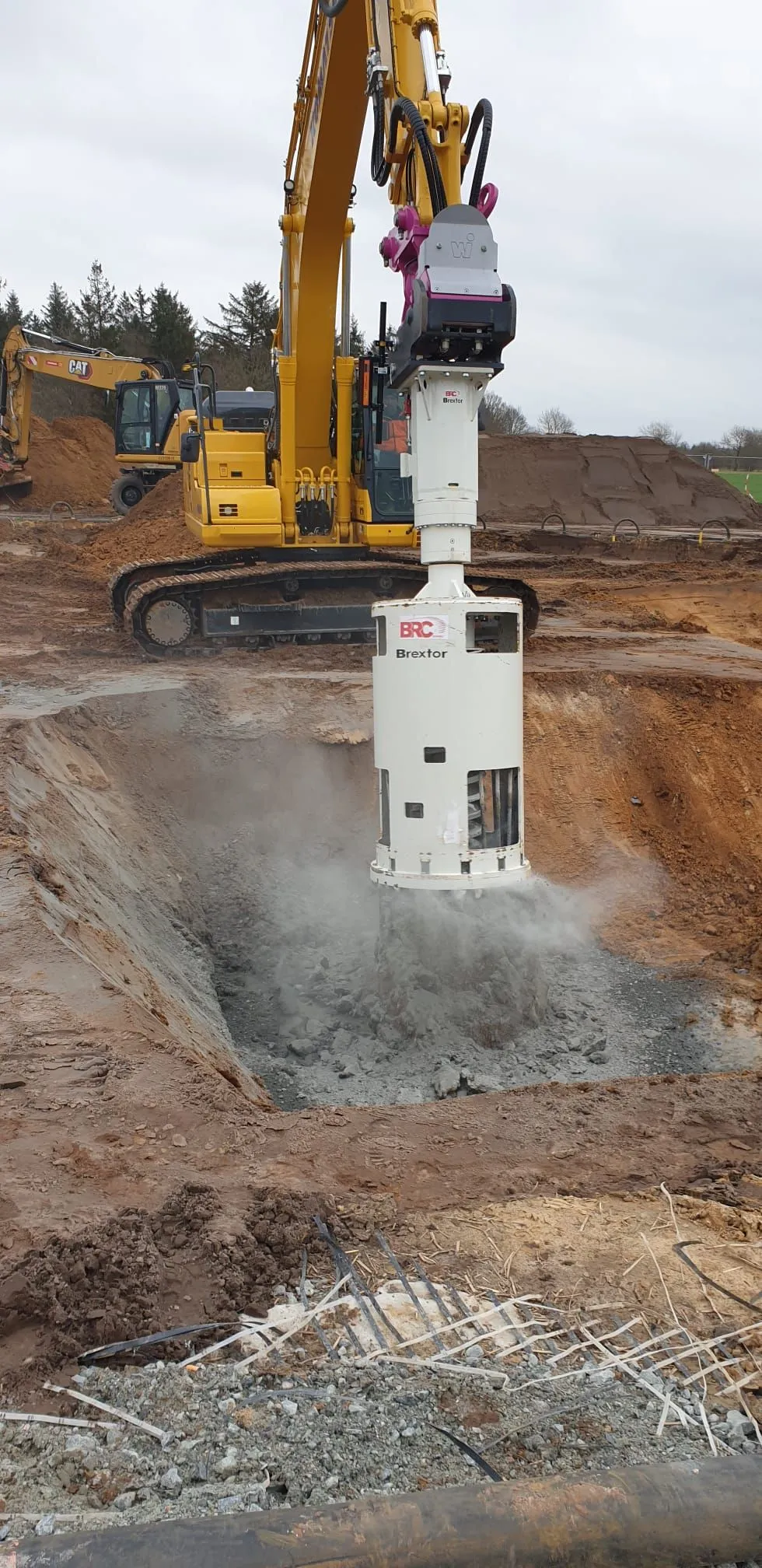 Pfahlkopfbearbeitung