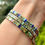 Miniatura: Set de pulseras de moda en color turquesa