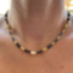 COLLAR DE PIEDRA NATURAL HERMOSA COMBINACION