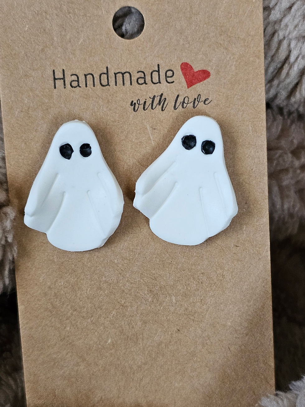 Thumbnail: 👻 Flowing Spirit Ghost Earrings
