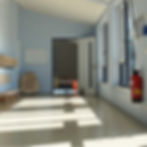 Flur der Kindertagesstätte „Leo’s Abenteuerland“ in Seelow