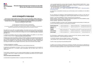 Avis d'enquête publique
