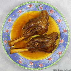 Persian lamb shank braise