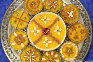 Persian saffron rice pudding