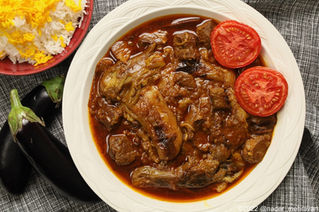 Persian eggplant meat braise