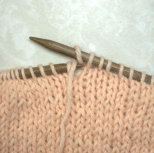 Knitting abbreviation - YO or YON or YRN