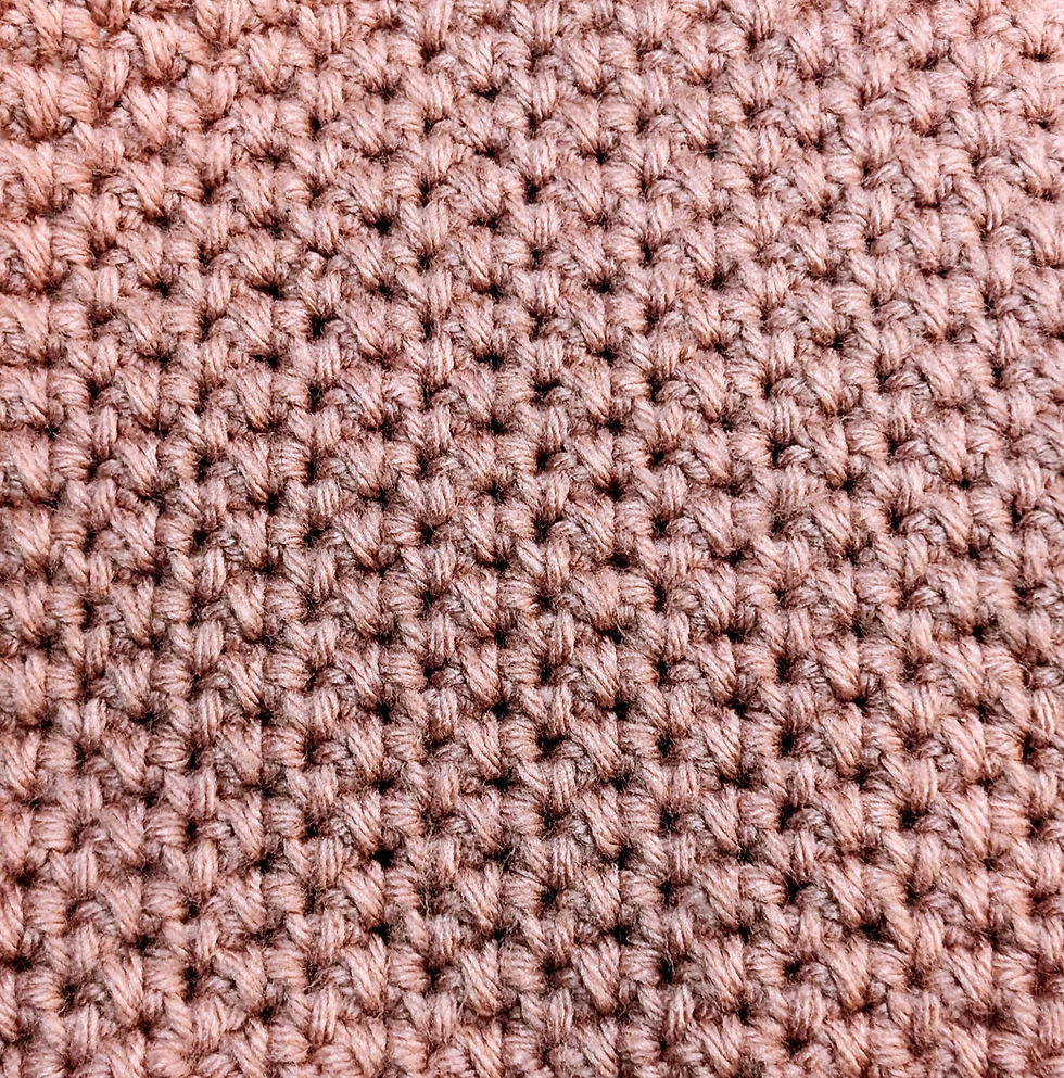 Crochet stitch pattern - Single crochet spike
