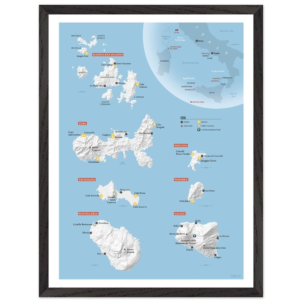 Thumbnail: Italian Islands, framed