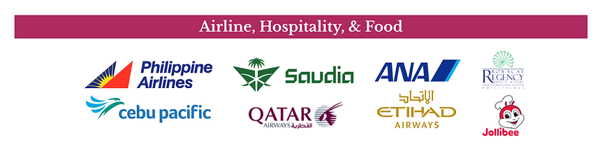 Airlines, Hotels and Food