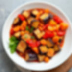 Eggplant vegetarian meals
