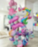 Unicorn balloon shape, big balloon numbers, kids birthday balloon bouquets, party balloons, helium balloons