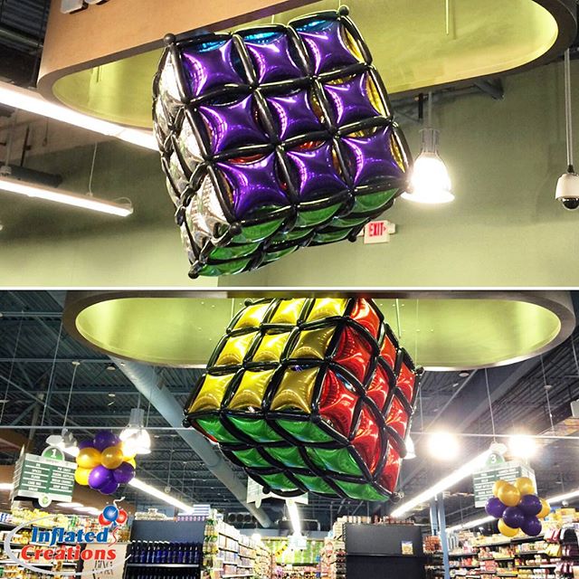 rubik's cube balloon