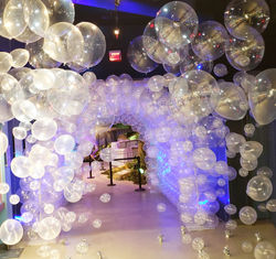 Underwater Balloon Tunnel, Clear balloon arch, Bubble balloons, Party Decoration With Balloon Tunnel
