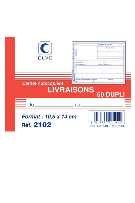 163331 - Manifold Livraisons Elve 10,5x14 Dupli