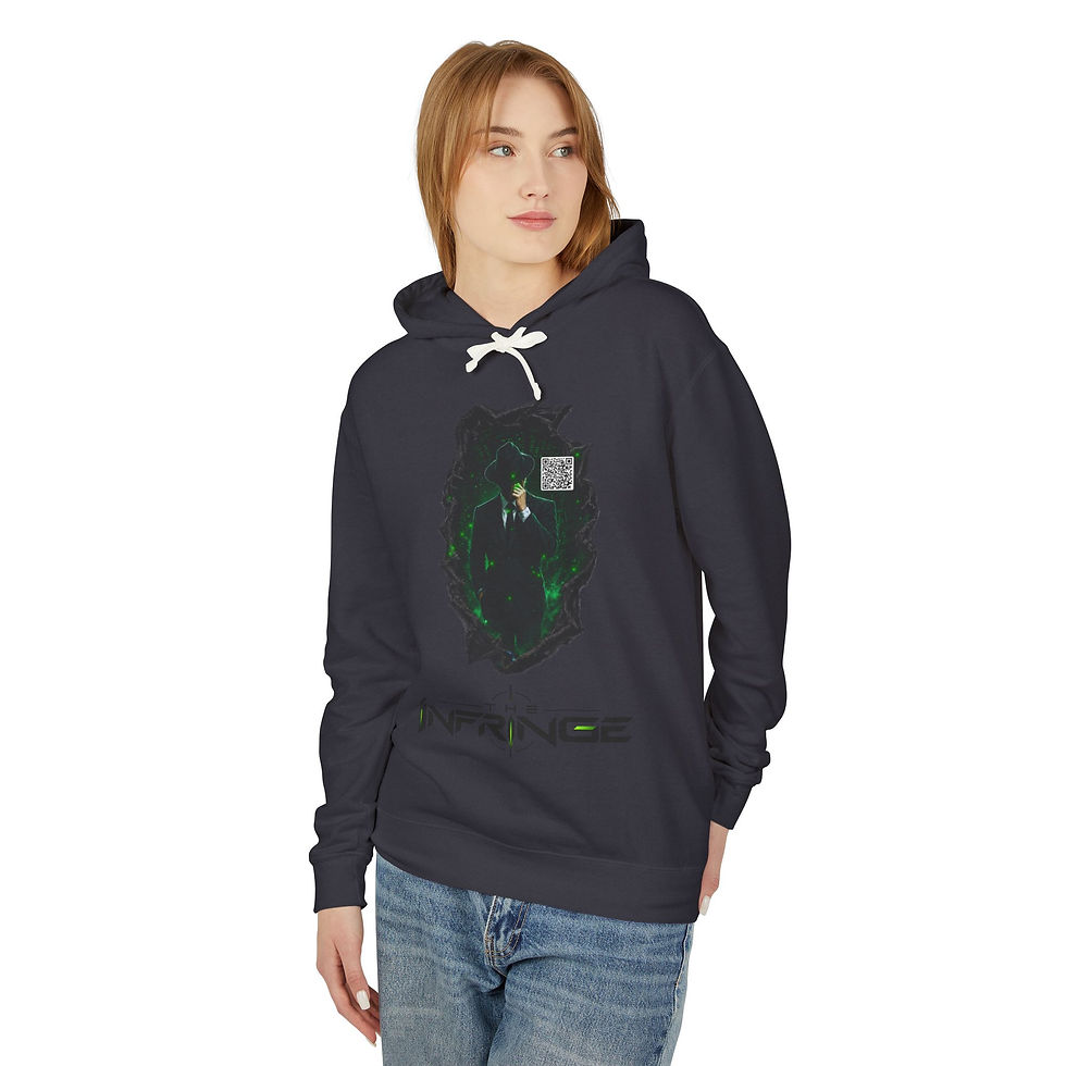 Thumbnail: Unisex Lightweight Hooded Sweatshirt