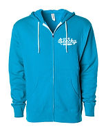 Image of Just Beachy Teal zippered sweatshirt