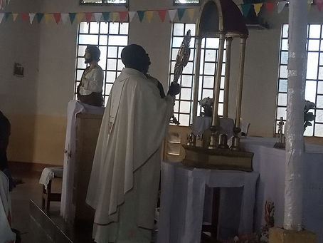 Emmanuel Nigel: "A Scintillation of Moments of Joy of Great Encounter with the 'Icons of Faith' at Christ the King Parish Kitgum as Gulu Archdiocese Organizes the Diamond Jubilee Celebration."