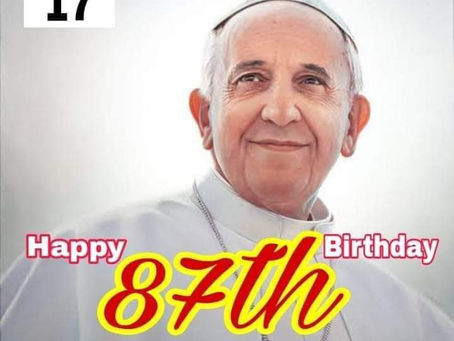 Emmanuel Nigel: "For Genuine Love and Prayers on Your 87th Birthday."