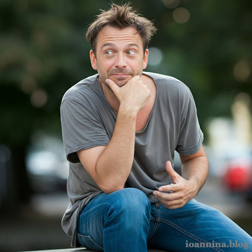 Ο φτωχός συγγενής βγάζει τα παιδιά βόλτα.