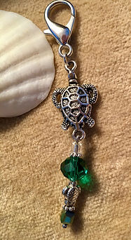 Large Turtle Zipper Pull or Purse Charm