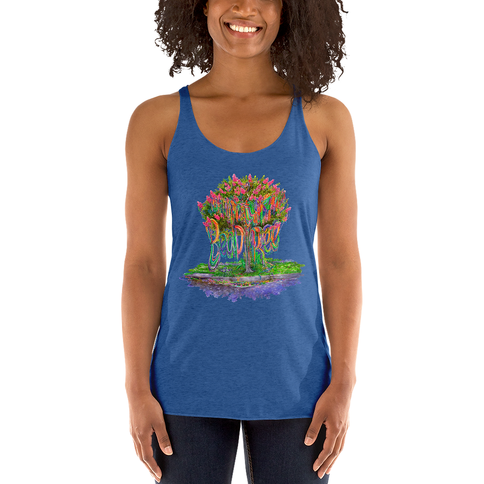 Thumbnail: Bead Tree (Color) - Women's Racerback Tank