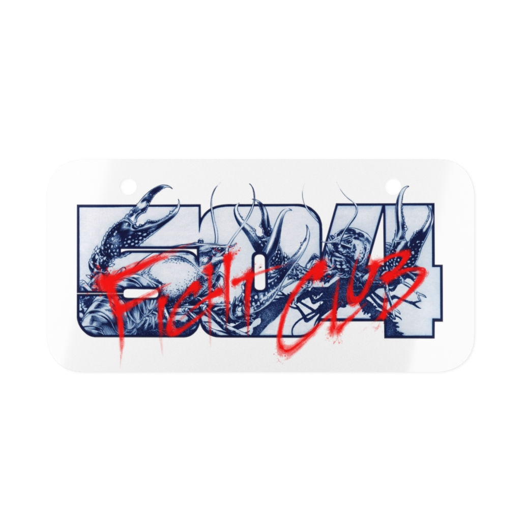 504 Fight Club Mini License Plate