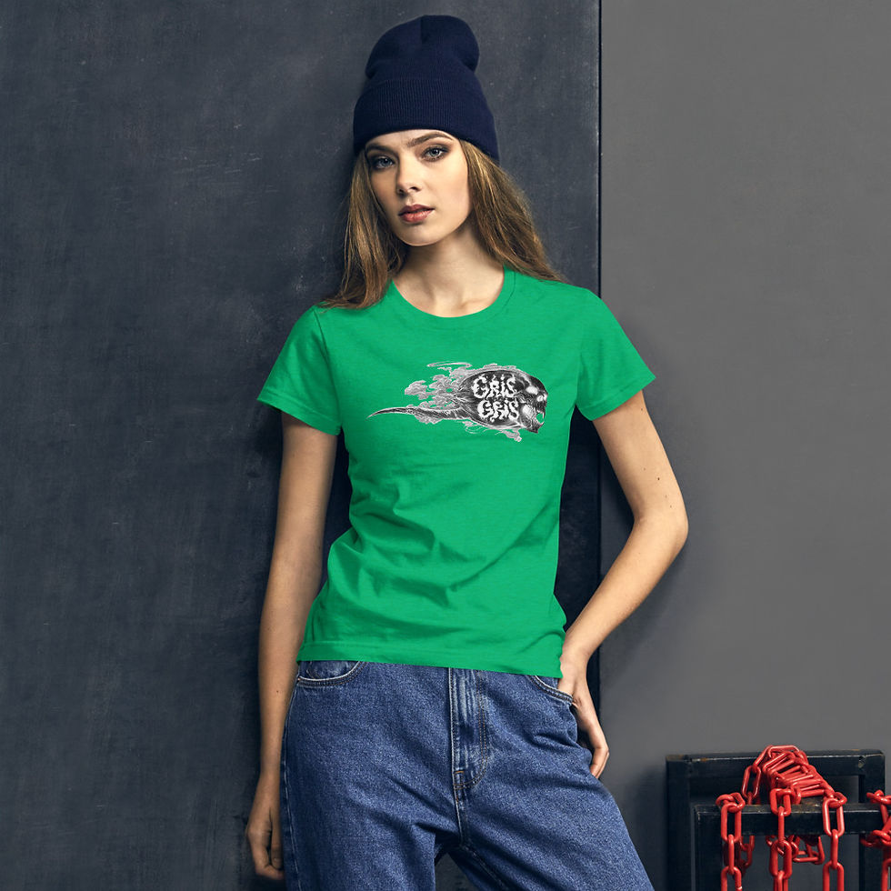 Thumbnail: Gris Gris - Fire B&W - Women's short sleeve t-shirt