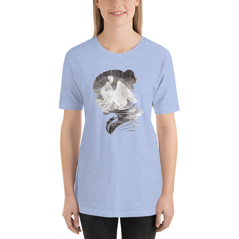 Thumbnail: City Park Swan Short-Sleeve Unisex T-Shirt