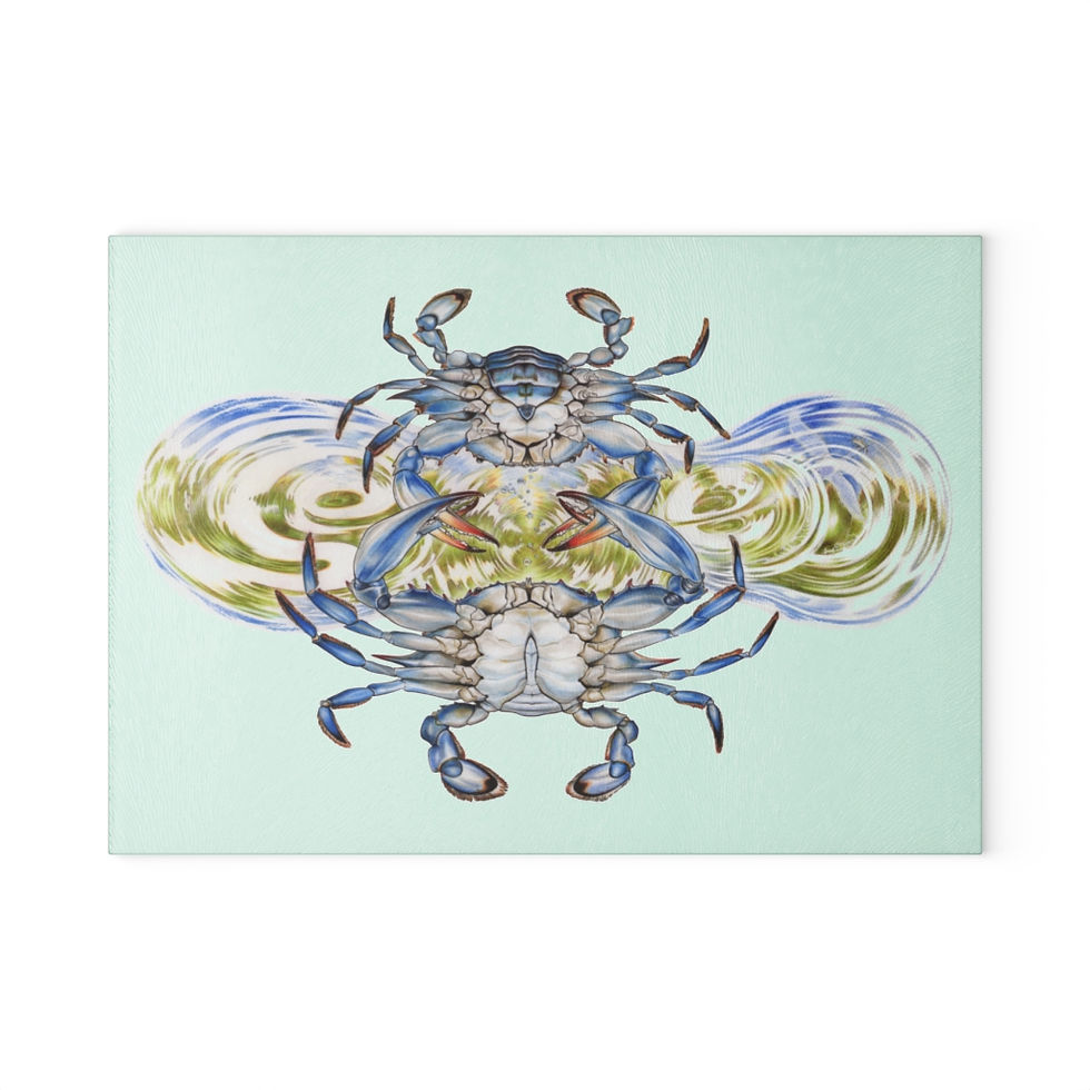 Thumbnail: Sex Ed Crab Glass Cutting Board