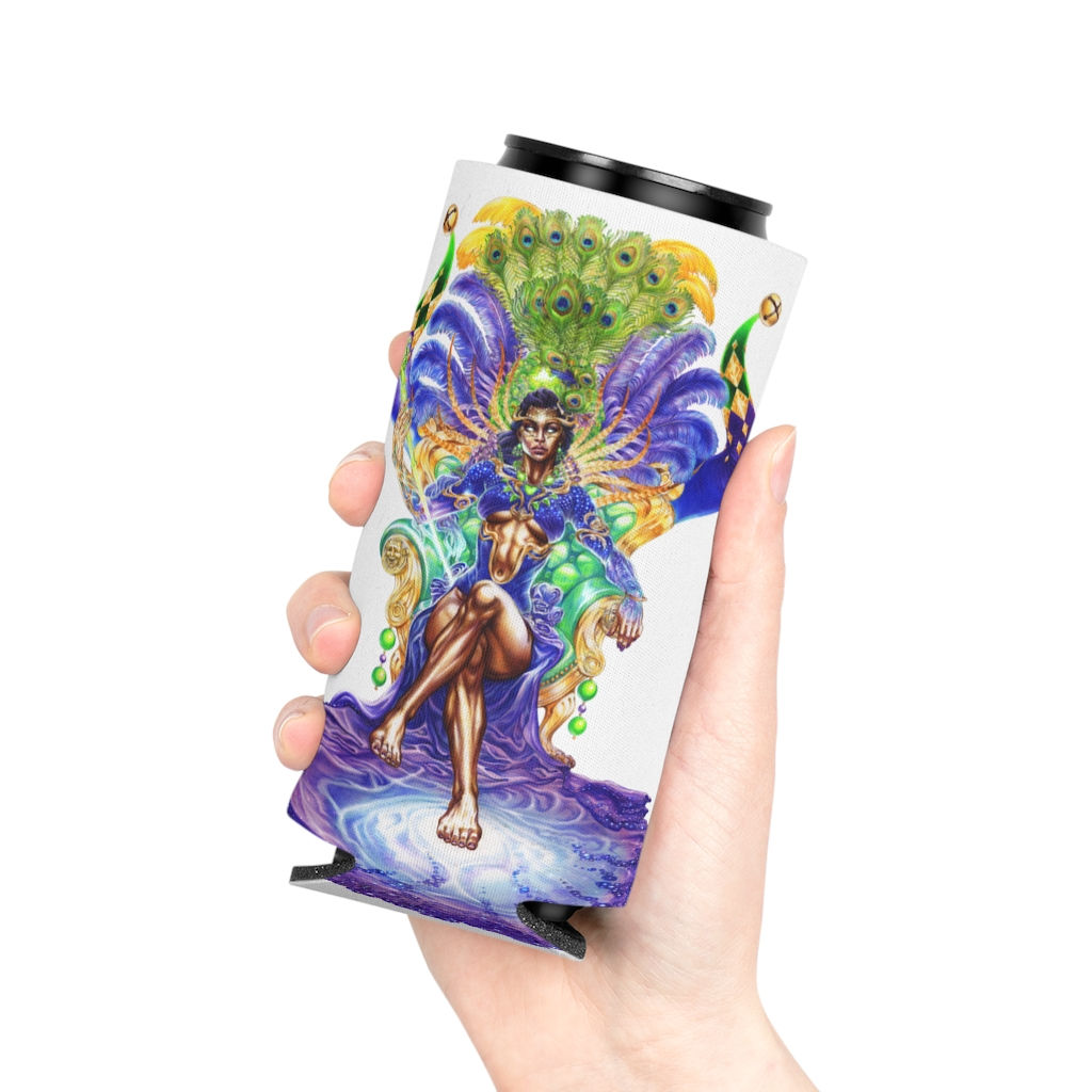 Mardi Grasdess Can Cooler