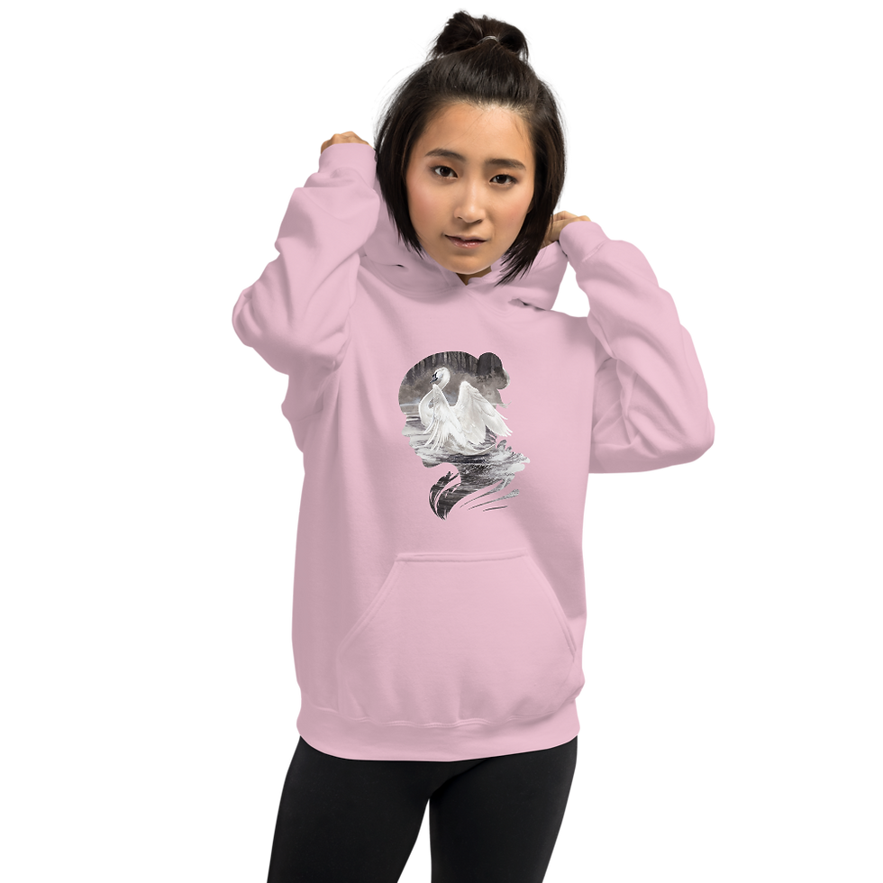 Thumbnail: City Park Swan Unisex Hoodie