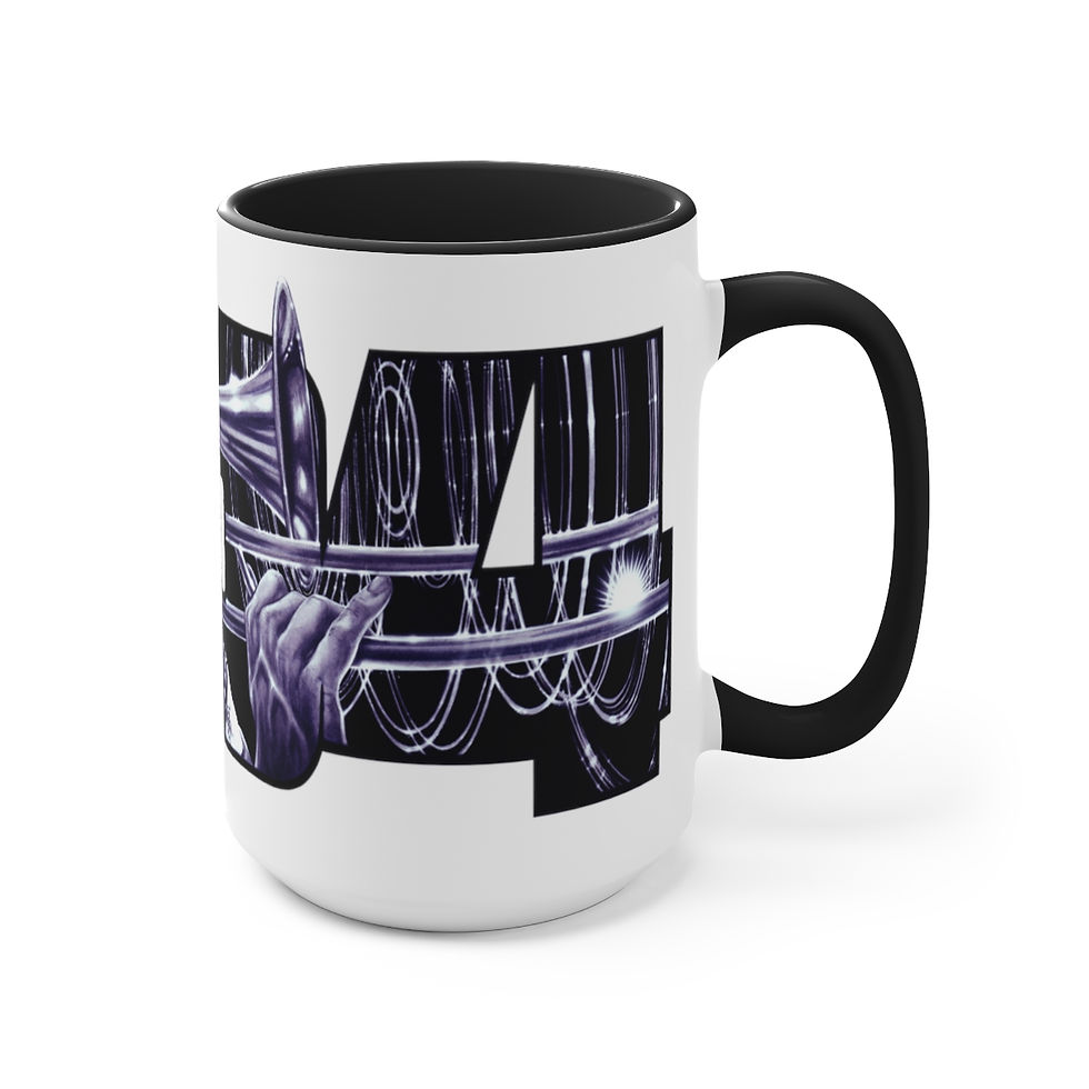 Thumbnail: 504 - Trombone Two-Tone Coffee Mug, 15oz