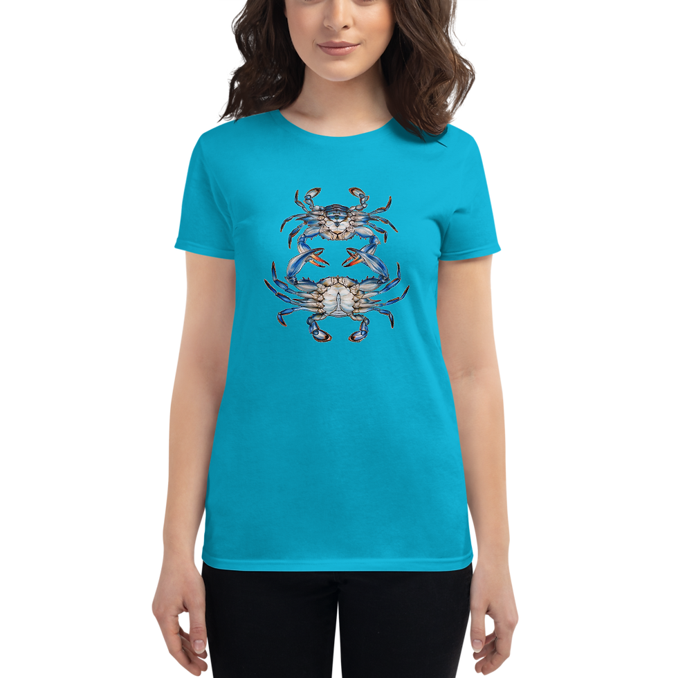Thumbnail: Blue Crabs Women's short sleeve t-shirt