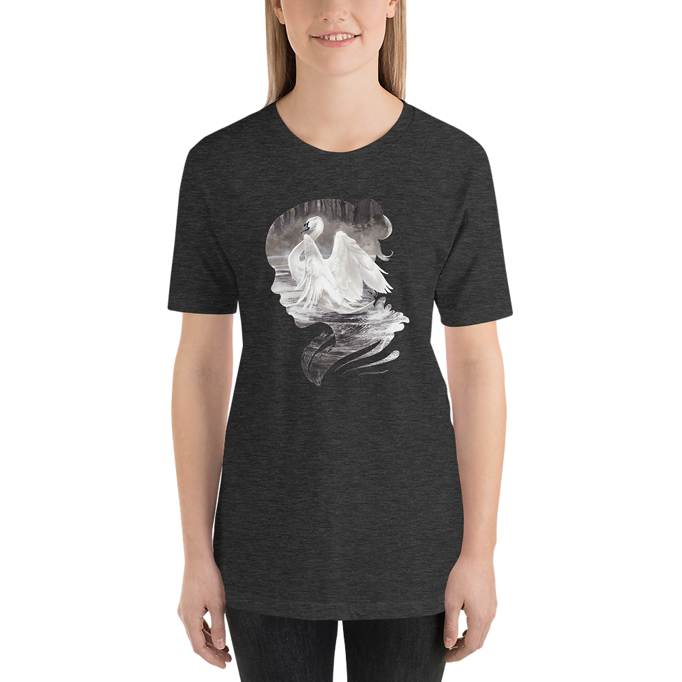 Thumbnail: City Park Swan Short-Sleeve Unisex T-Shirt