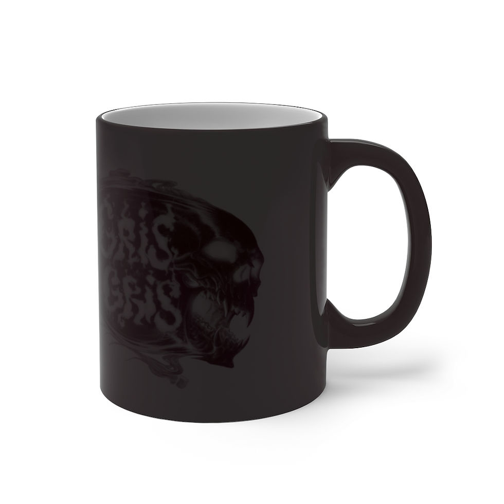 Thumbnail: Gris Gris - B&W Fire Glossy Magic Mug