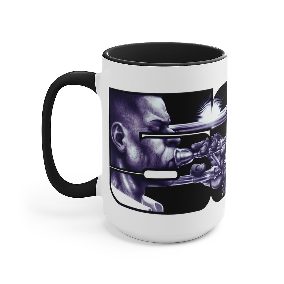 Thumbnail: 504 - Trombone Two-Tone Coffee Mug, 15oz