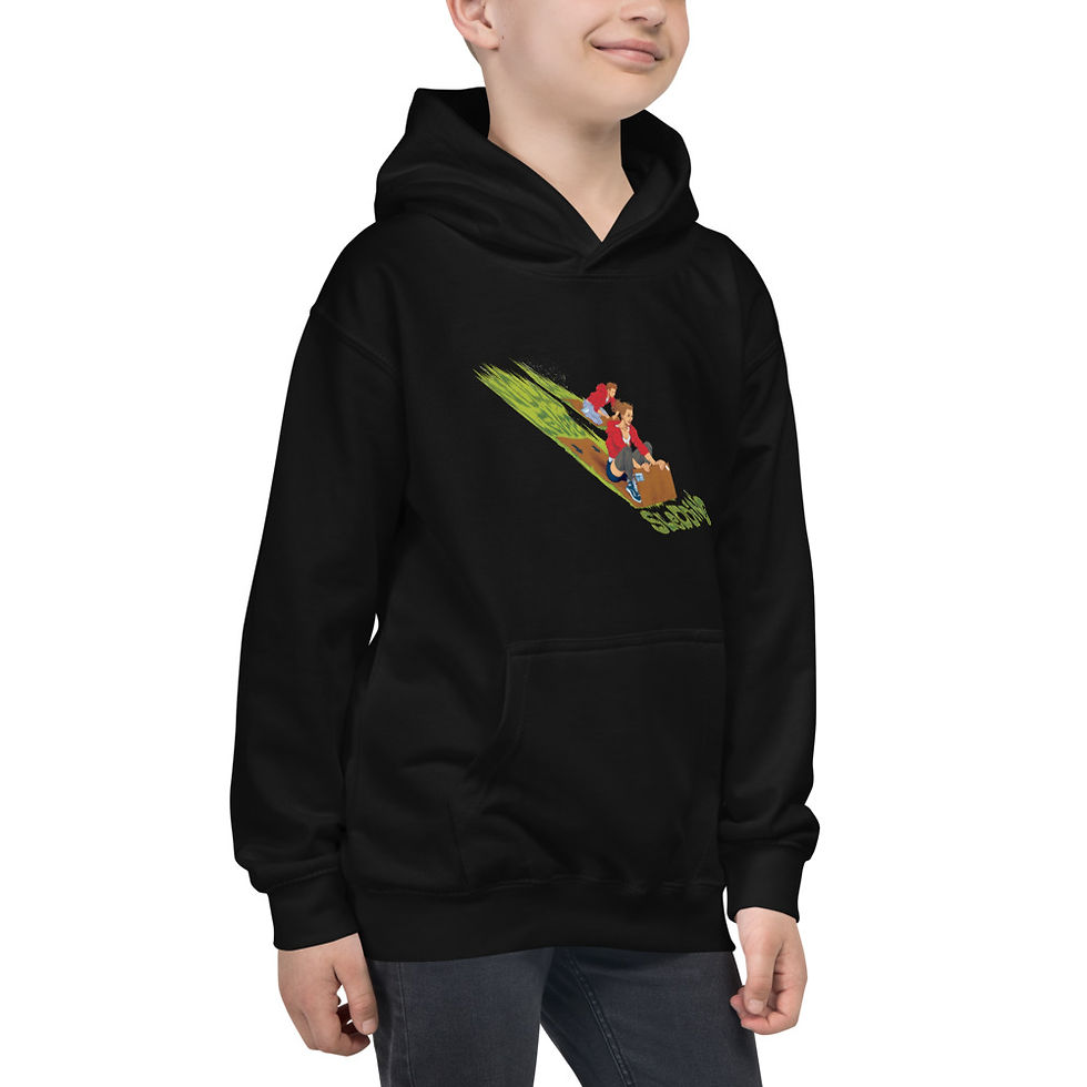 Thumbnail: NOLA Levee Sledding Kids Hoodie