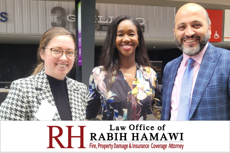 Attorney Rabih Hamawi with Supreme Court Justice Kyra Bolden,  and Council member Stephanie Brochert