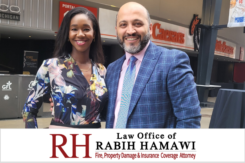 Attorney Rabih Hamawi with Supreme Court Justice Kyra Bolden