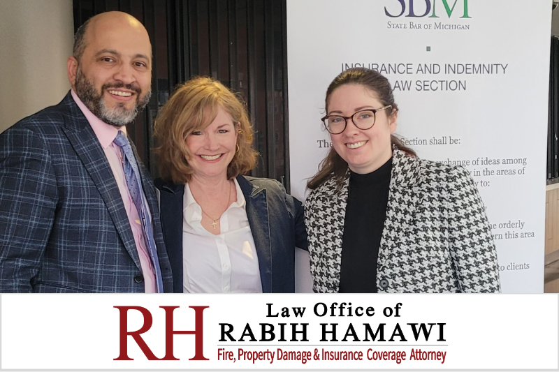 Rabih Hamawi with Joan O'Sullivan, the Section's adminstrative assistant, and Council member Stephanie Brochert