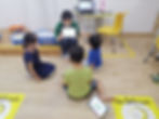 WeDo robotics - explaining a coding concept to the students