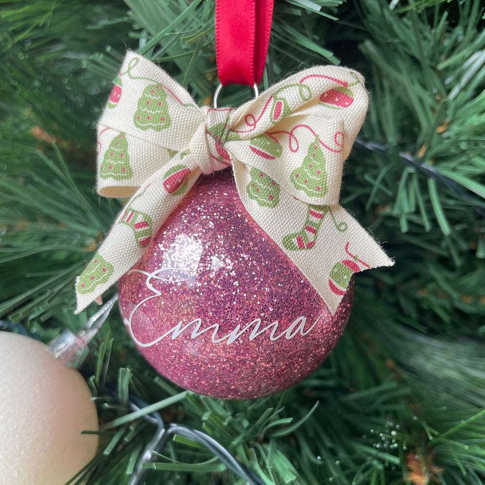 Thumbnail: Personalised Glitter Bauble